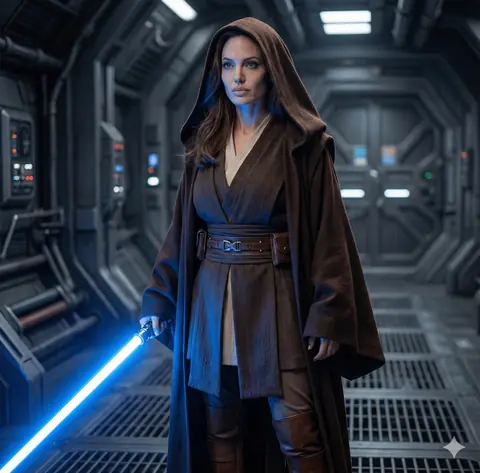 Мегареалистичная Star Wars фотосессия джедая или ситха со световым мечом промт